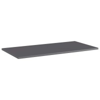 vidaXL Bookshelf Boards 8 pcs High Gloss Gray 315x157x06 Chipboard 805345