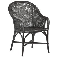Progressive Furniture Louie Accent Arm Chair, Black