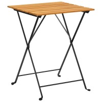 vidaXL Bistro Table 217x213x28 Solid Acacia Wood 3158