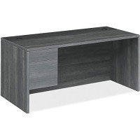 Hon 10500 Series Left-Pedestal Desk Sterling Ash