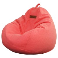 Zdzdy Bean Bag Chair Cover Only For Kids And Adults Beanbag Replacement Outer (No Filler) Washable Cover (Red, 35.4