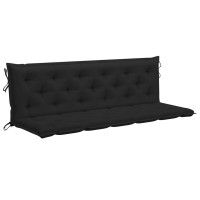 vidaXL Cushion for Swing Chair Black 709 Fabric 315035