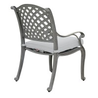 Sparta Modern Dining Arm Chair Cast Silver(D0102H7C6Yj)