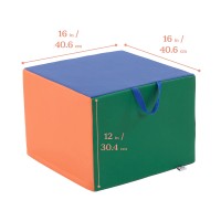 Ecr4Kids Softzone Adult Cozy Cube, Flexible Seating, Contemporary