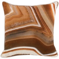 Kosas Home Aggie 18''X18'' Throw Pillow  Orange Brown