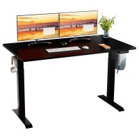 Meilocar Height Adjustable Electric Standing Desk, Sit Stand Computer Desk W/Memory Controller, Home Office Workstation Stand Up Desk With Splice Board, 55