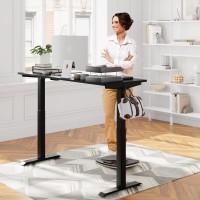 Meilocar Height Adjustable Electric Standing Desk, Sit Stand Computer Desk W/Memory Controller, Home Office Workstation Stand Up Desk With Splice Board, 55