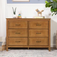 Davinci Charlie 6-Drawer Double Dresser In Chestnut