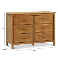 Davinci Charlie 6-Drawer Double Dresser In Chestnut