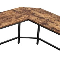 Benjara Bm233379 57 In. L Shape Wood & Metal Computer Desk, Brown & Black