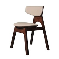 Benjara Wooden And Fabric Dining Chair, Set Of 2, Brown And Gray