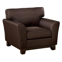 Benjara Transitional Style Chair With Pillow Backrest And Flared Armrests, Brown