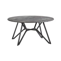 Cocktail Table Gray PaladinaBlack Metal