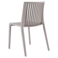 Lagoon, Milos (Without Armrests) - Set Of 2 Chairs 7203 B. Chair Injected In Polypropylene With High Quality Fiberglass, Uv Portecci?N, Resistant To Humidity And Salt Climate (2, Grey)