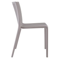 Lagoon, Milos (Without Armrests) - Set Of 2 Chairs 7203 B. Chair Injected In Polypropylene With High Quality Fiberglass, Uv Portecci?N, Resistant To Humidity And Salt Climate (2, Grey)