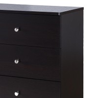 47.25 Inches 6 Drawer Dresser with Straight Legs, Dark Brown