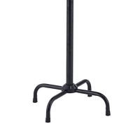 Benjara 6975 Inches 8 Prong Hook Coat Rack With Tubular Frame, Black