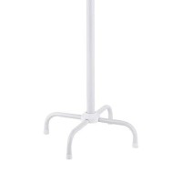 Benjara 6975 Inches 8 Prong Hook Coat Rack With Tubular Frame, White