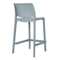 Lagoon, Sensilla Counter Stool 7211 C. Polypropylene Injected Stool With High Quality Fiberglass, Uv Protection, Resistant To Humidity And Salt Climate. (Fog Blue)