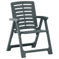 Vidaxl Patio Chairs 4 Pcs Plastic Green