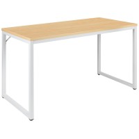 Tiverton Industrial Modern Desk Commercial Grade Office Computer Desk and Home Office Desk 47 Long MapleWhite