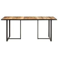 vidaXL Dining Table 709 Rough Mango Wood 0695