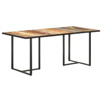 vidaXL Dining Table Kitchen Dining Room Wooden Dinner Dinette Living Room Home Decor Interior Furniture Table Solid Reclaimed Wood 70.9