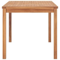 Vidaxl Solid Teak Wood Patio Dining Table 55.1