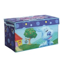 Idea Nuova Nickelodeon Blues Clues Collapsible Children? Storage Trunk, Durable With Lid