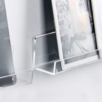 Metfun 3 Pack Vinyl Record Wall Mount Holder12 Inch Clear Acrylic Shelf For Vinyl Record Display Floating Book Shelves For Ki