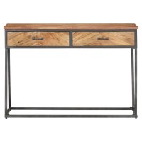 vidaXL Console Table 43.3x13.8x29.5 Solid Acacia Wood