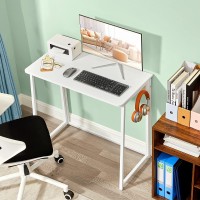 Wohomo Folding Desk 315 Small Desk For Small Spaces Easy Assemble Foldable Computer Desk For Laptop Mini Portable Working