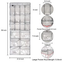 Tidymaster 2 Pack Extra Large Hanging Crystal Clear Over Door Shoe Organizers Closet Shoe Organizer Shoe Rack Organizer Shoe Sto