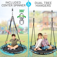 Serenelife 40 Hanging Tree Play Tent Hangout For Kids Indoor Outdoor Flying Saucer Floating Platform Swing Treepod Inside Outs