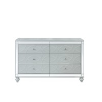 Gunnison 6drawer Dresser Silver Metallic