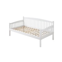 Acme Caryn Wooden Twin Mission Style Daybed With Slightly Curved Back In White