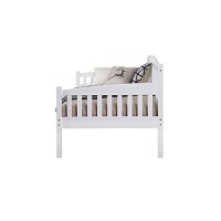 Acme Caryn Wooden Twin Mission Style Daybed With Slightly Curved Back In White