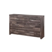 Acme Juniper Modern Composite Wood 6-Drawer Bedroom Dresser In Dark Cherry