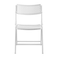 Nps Airflex Series Premium Polypropylene Folding Chair, White (Pack Of 4)