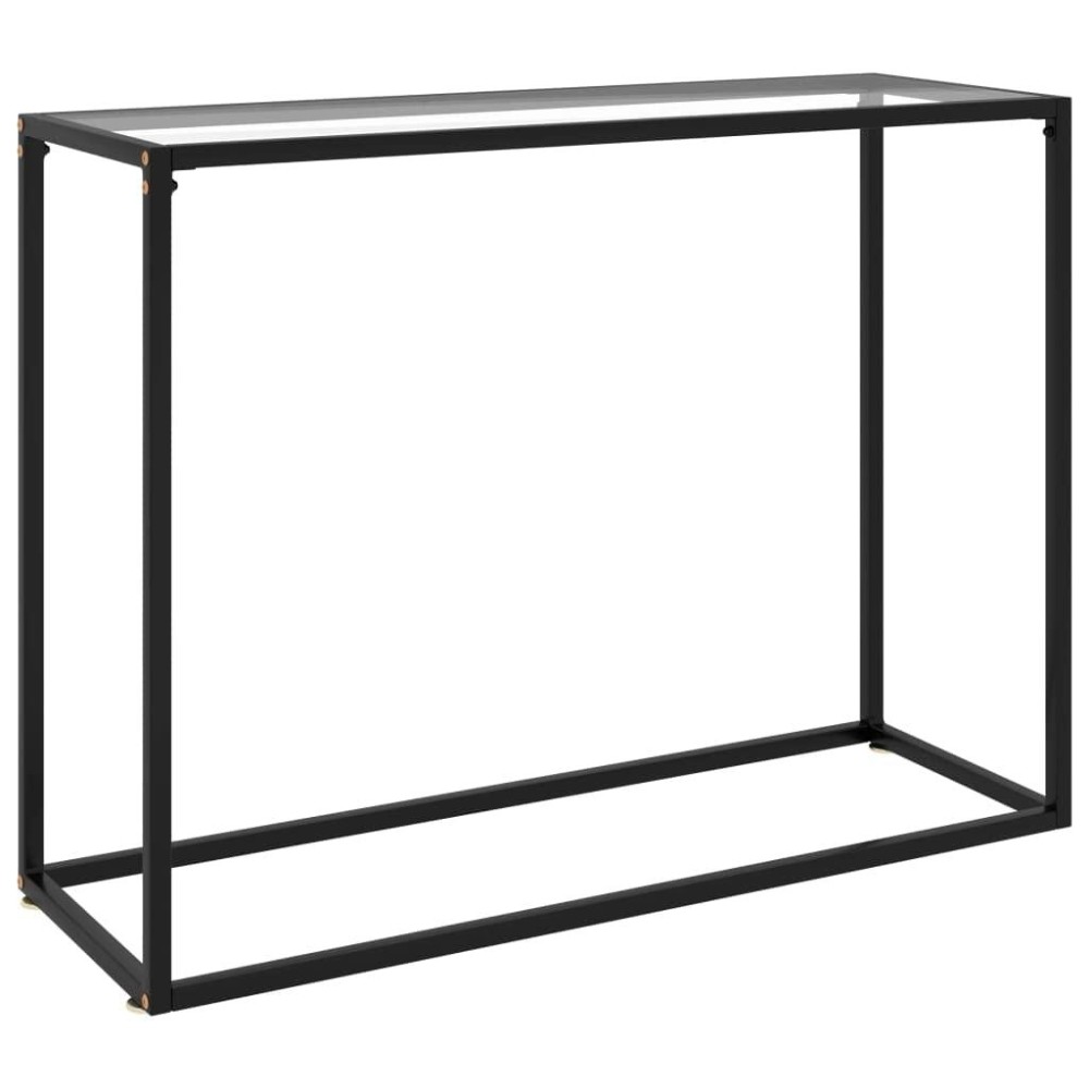 vidaXL Console Table End Side Accent Living Room Home Decor Interior Hallway Entryway Table Furniture Transparent 23.6 Tempered Glass