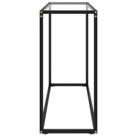 vidaXL Console Table End Side Accent Living Room Home Decor Interior Hallway Entryway Table Furniture Transparent 23.6 Tempered Glass