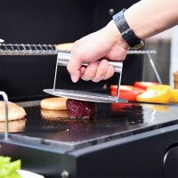 Hulisen Stainless Steel Burger Press 62 Inch Round Burger Smasher Professional Griddle Accessories Kit Grill Press Perfect F