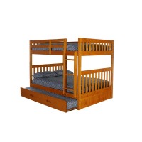 Full over Full Bunk Bed with Twin Sized Trundle