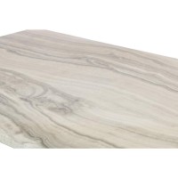 Faux Marble Counter Height Dining Table in Rustic Finish