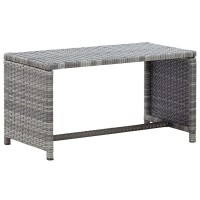 vidaXL Coffee Table Anthracite 276x157x15 Poly Rattan 6003