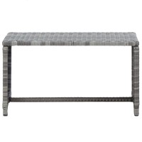 vidaXL Coffee Table Anthracite 276x157x15 Poly Rattan 6003