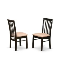 East West Furniture Sudbury Wood 3-Piece Dining Set In Cappuccino Suhl3-Cap-C