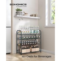 Songmics Shoe Rack 4 Tier Shoe Organizer For Closet Holds Up To 16 Pairs Of Shoes Shoe Rack For Front Door Entrance Metal Sh