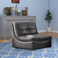 Benjara Accent Chair With Leatherette Upholstery And Tufted Details, Black