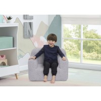 Delta Children Cozee Sherpa Chair, Grey